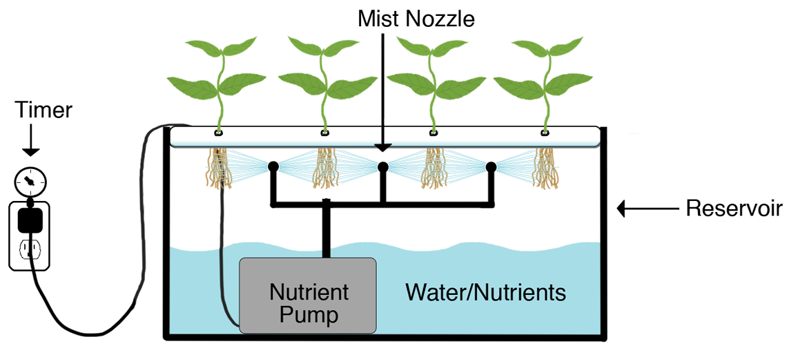 Aeroponic-systeem